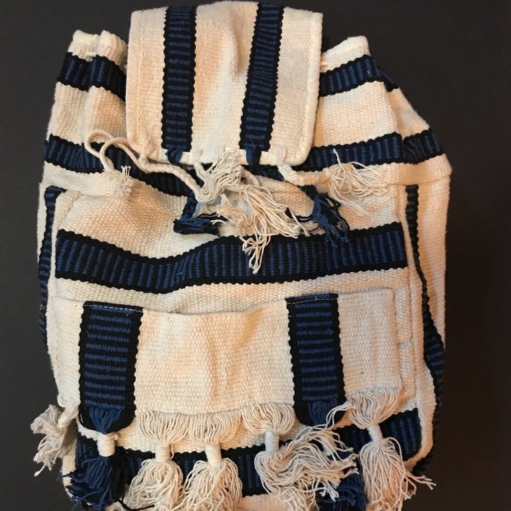 Urban Outfitters Cotton Striped Backpack